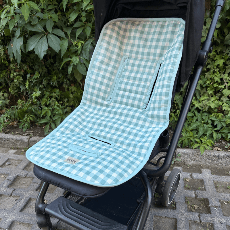 Cojín Protector de Coche Impermeable Vichy Menta