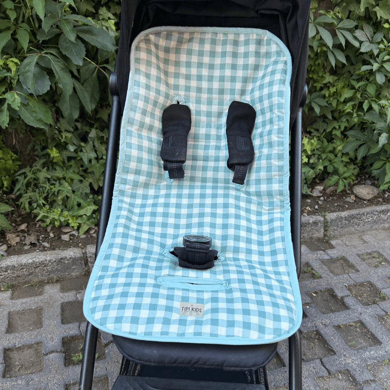 Cojín Protector de Coche Impermeable Vichy Menta
