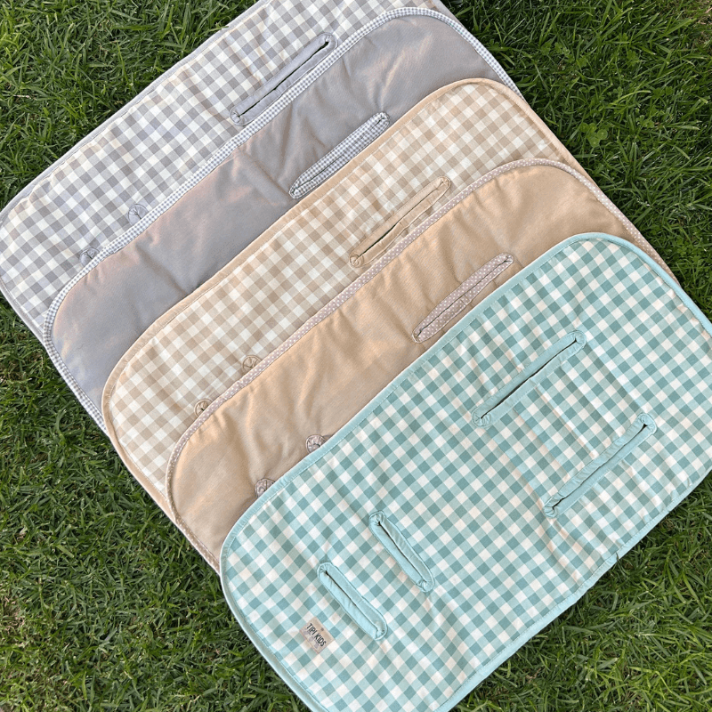 Cojín Protector de Coche Impermeable Vichy Menta