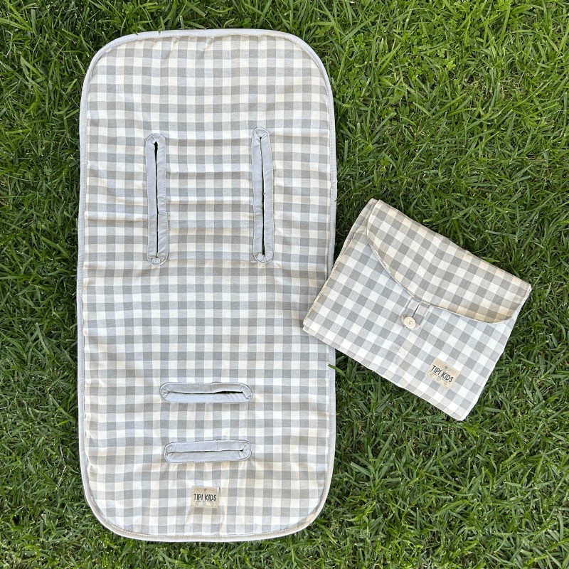Mudador Impermeable Vichy Gris