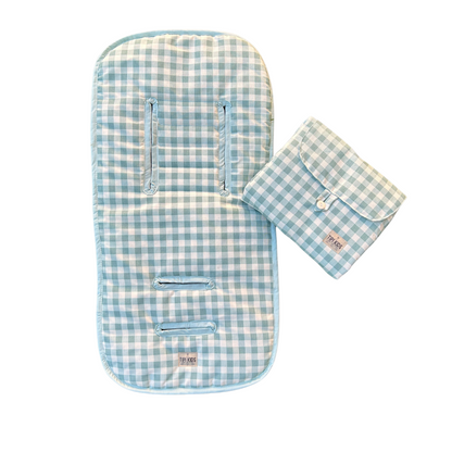 Cojín Protector de Coche Impermeable Vichy Menta
