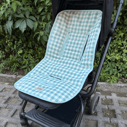 Cojín Protector de Coche Impermeable Vichy Menta