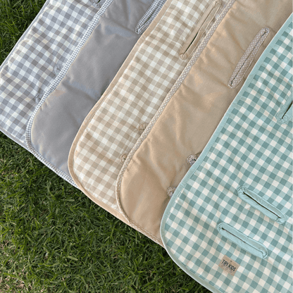 Cojín Protector de Coche Impermeable Vichy Beige