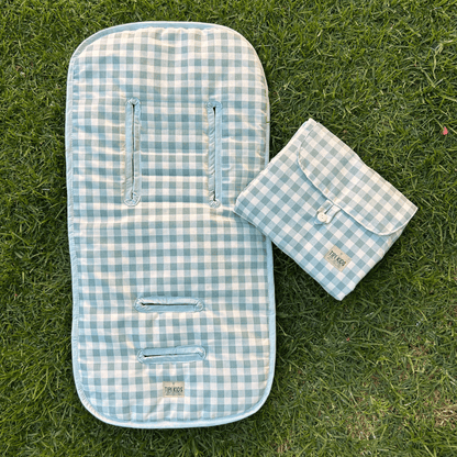 Cojín Protector de Coche Impermeable Vichy Menta