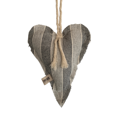 Cunero Corazón Rayas Gris