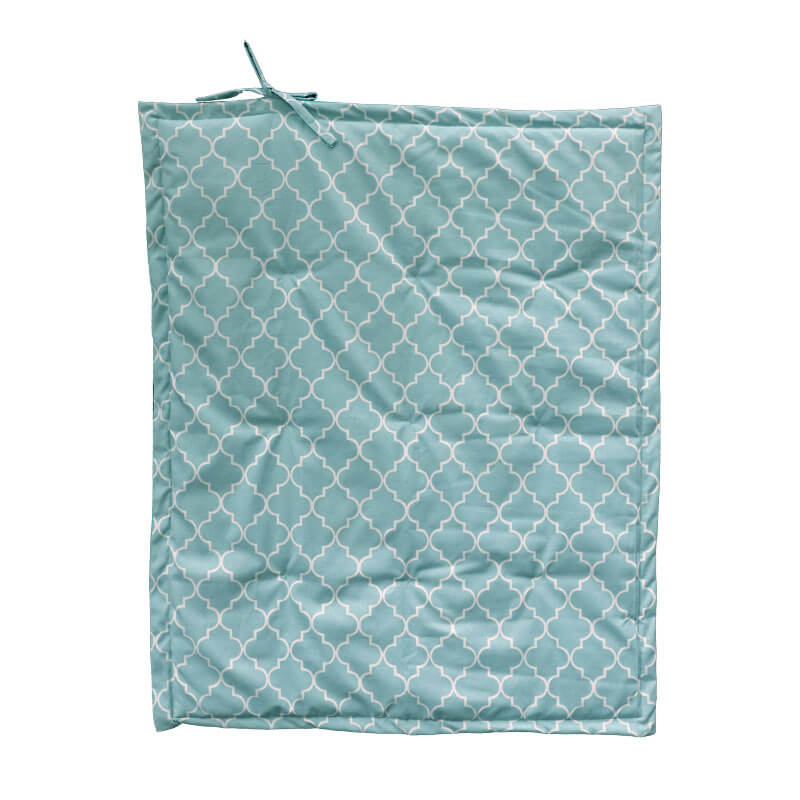 Mat Acolchado Impermeable y Reversible Figuras Verde