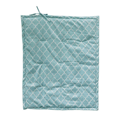 Mat Acolchado Impermeable y Reversible Figuras Verde